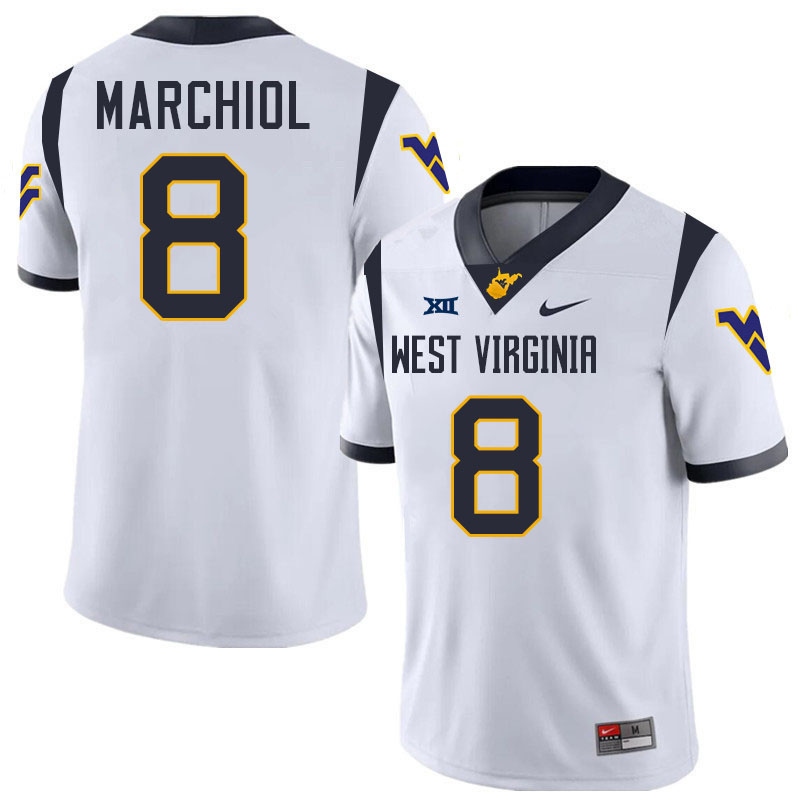 Nicco Marchiol WVU Jersey,West Virginia Mountaineers #8 Nicco Marchiol Jersey Youth College-White